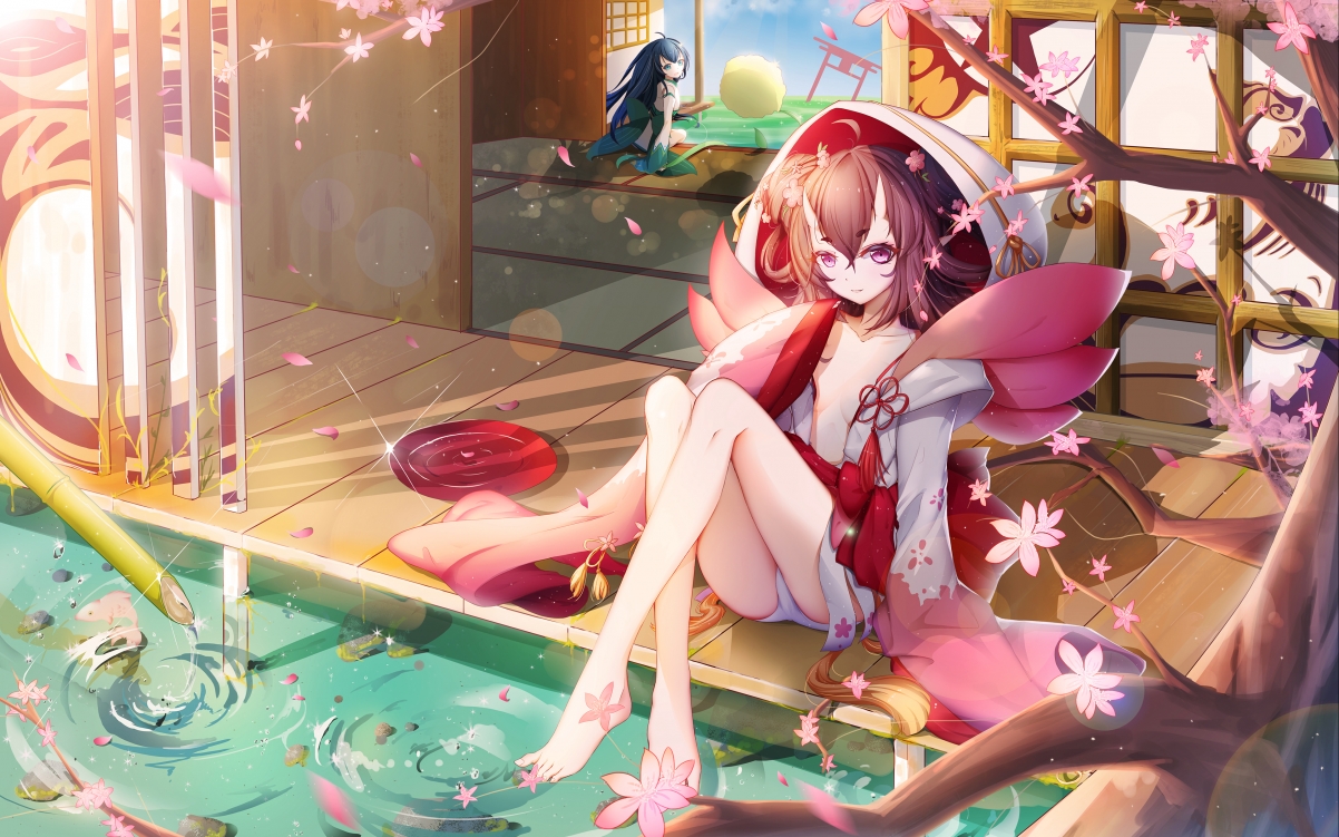 Light Spring-Peach Blossom Fairy 4k Anime Wallpaper