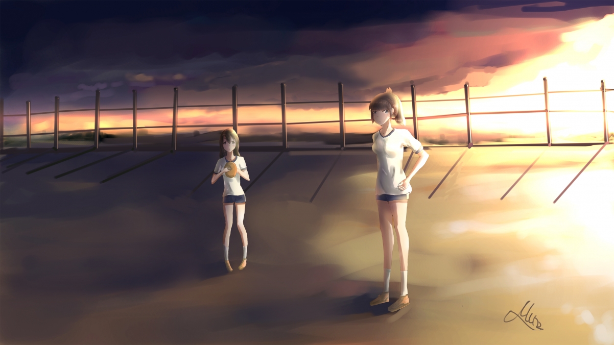 Girl student 4k anime wallpaper