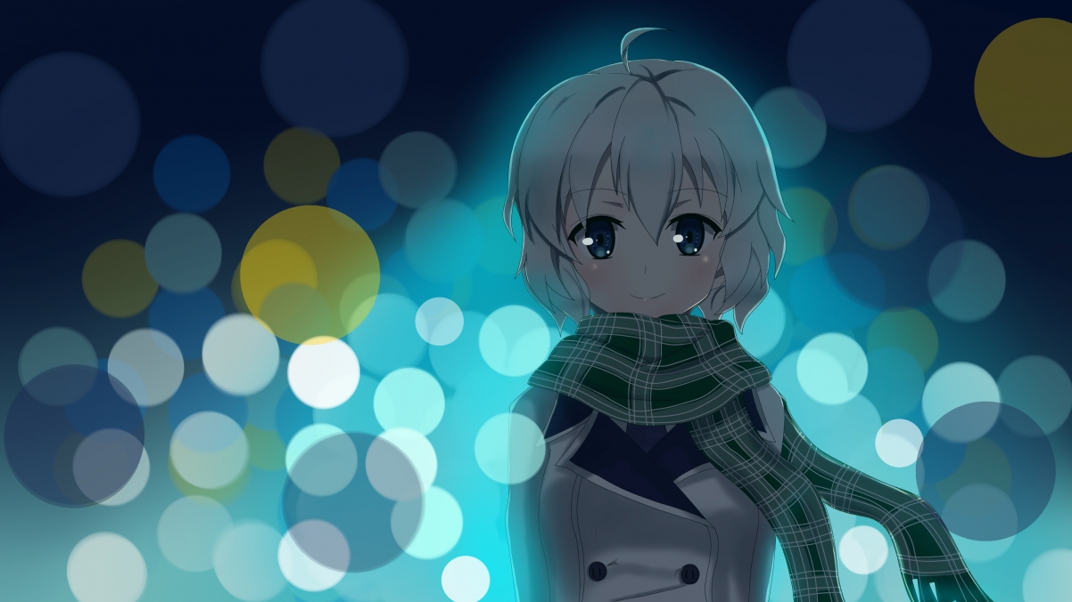 Girl scarf 4k background wallpaper