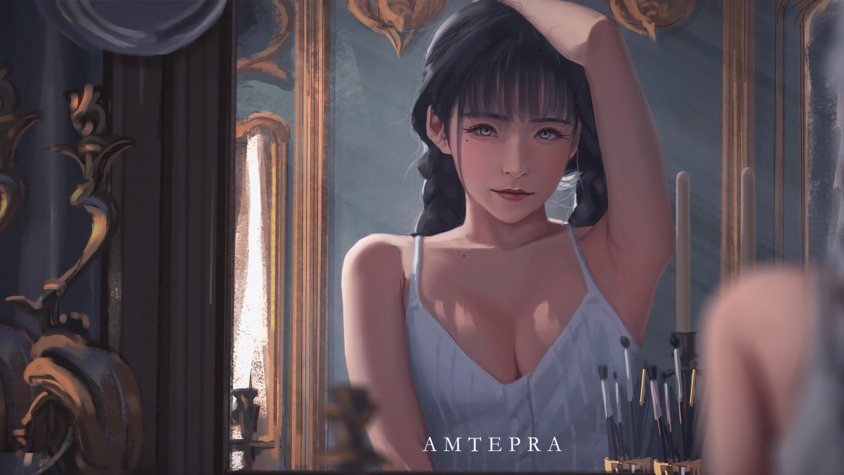 Girl beauty girl illustration braids