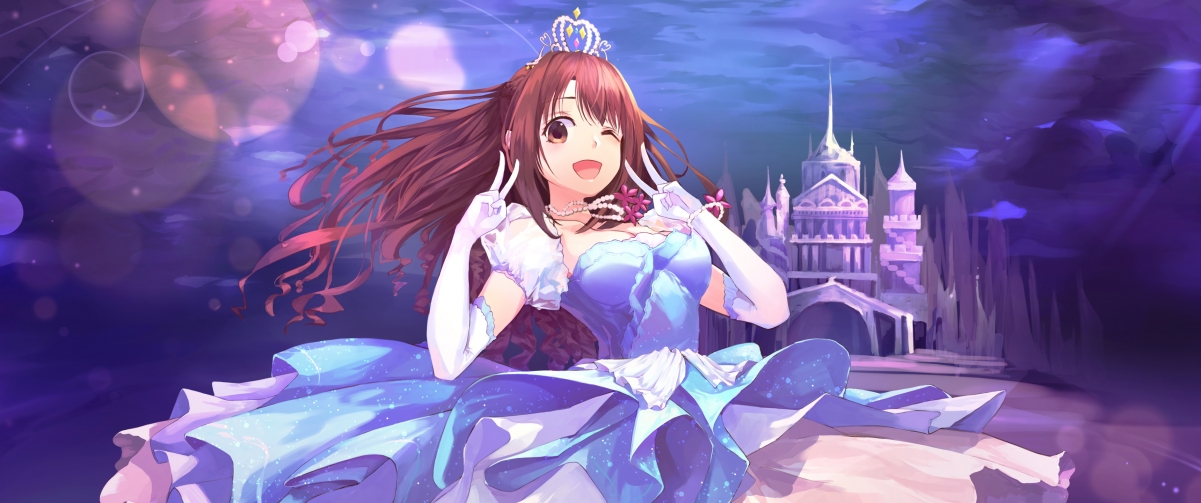 Girl crown purple dress long dress