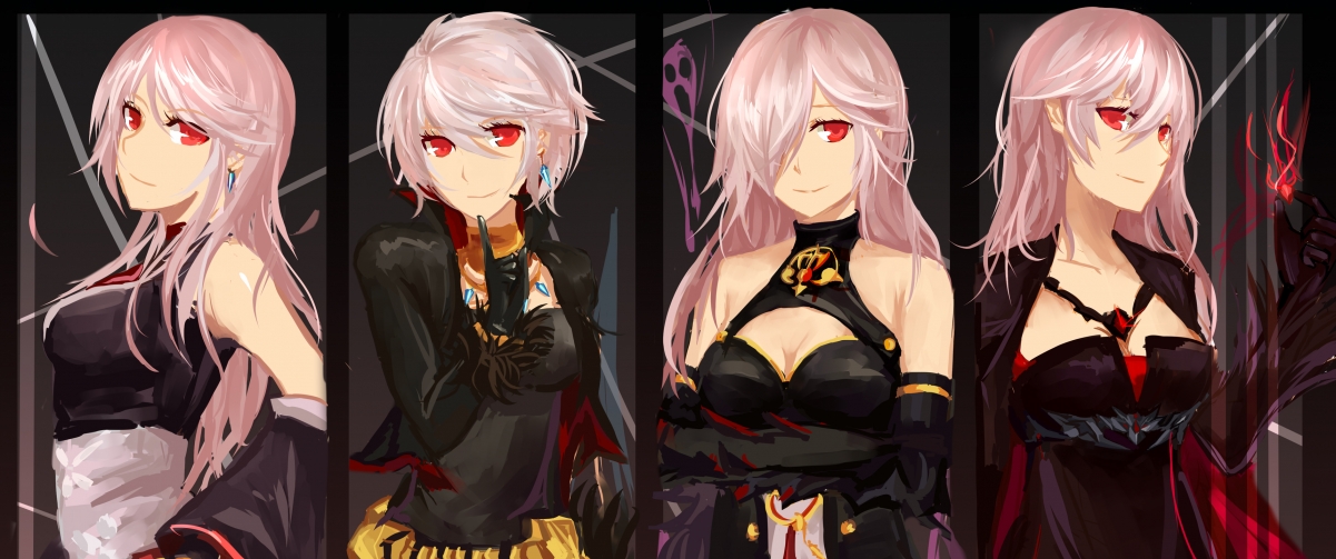 Female ghost sword 3440x1440 with fish screen wall