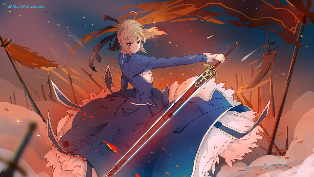 Fate stay night sword anime art