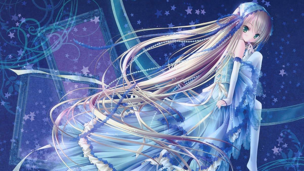 Beautiful girl in blue skirt cute Yui