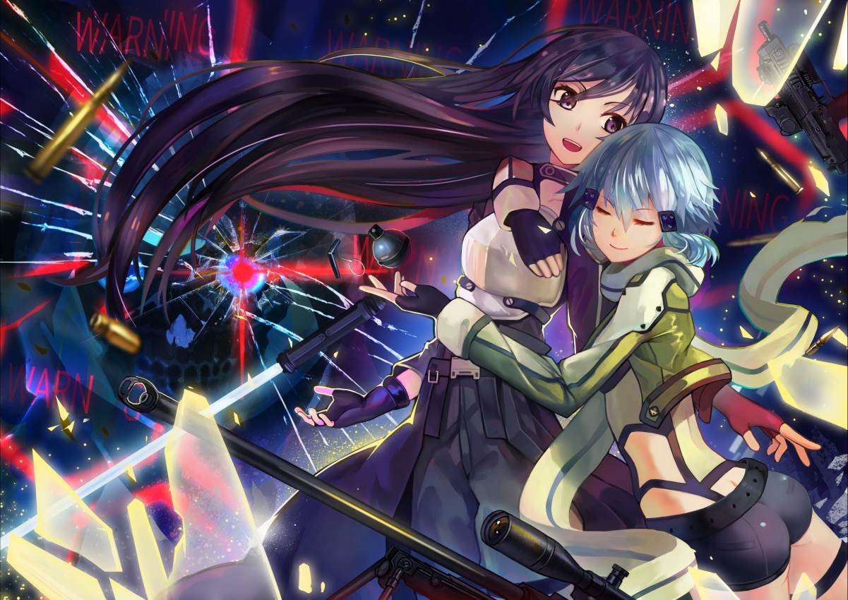 Two girls hugging, happy and beautiful