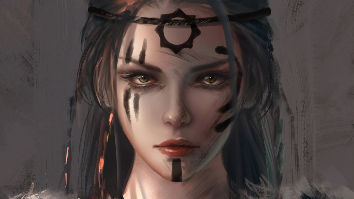 Face Fan Girl 4k Wallpaper