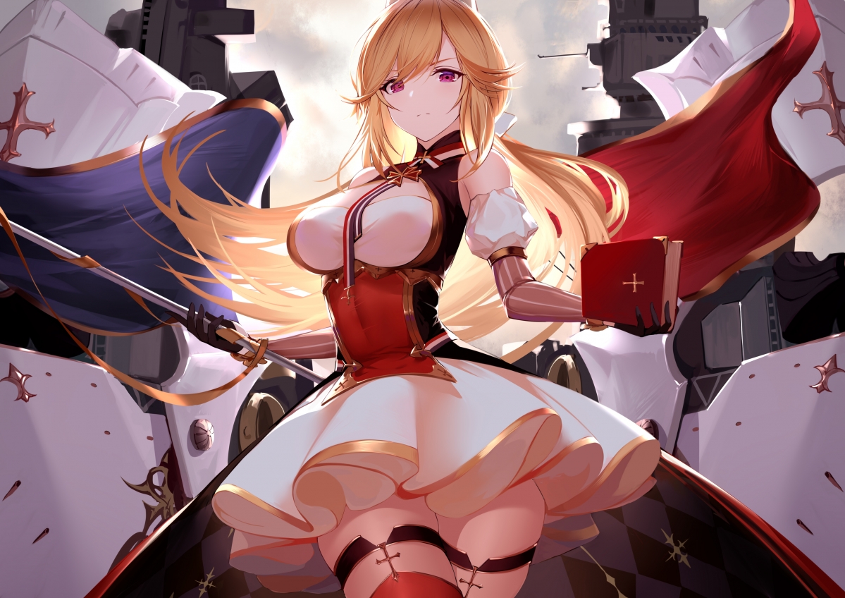 Richelieu Azur Lane 4k Anime Beauty