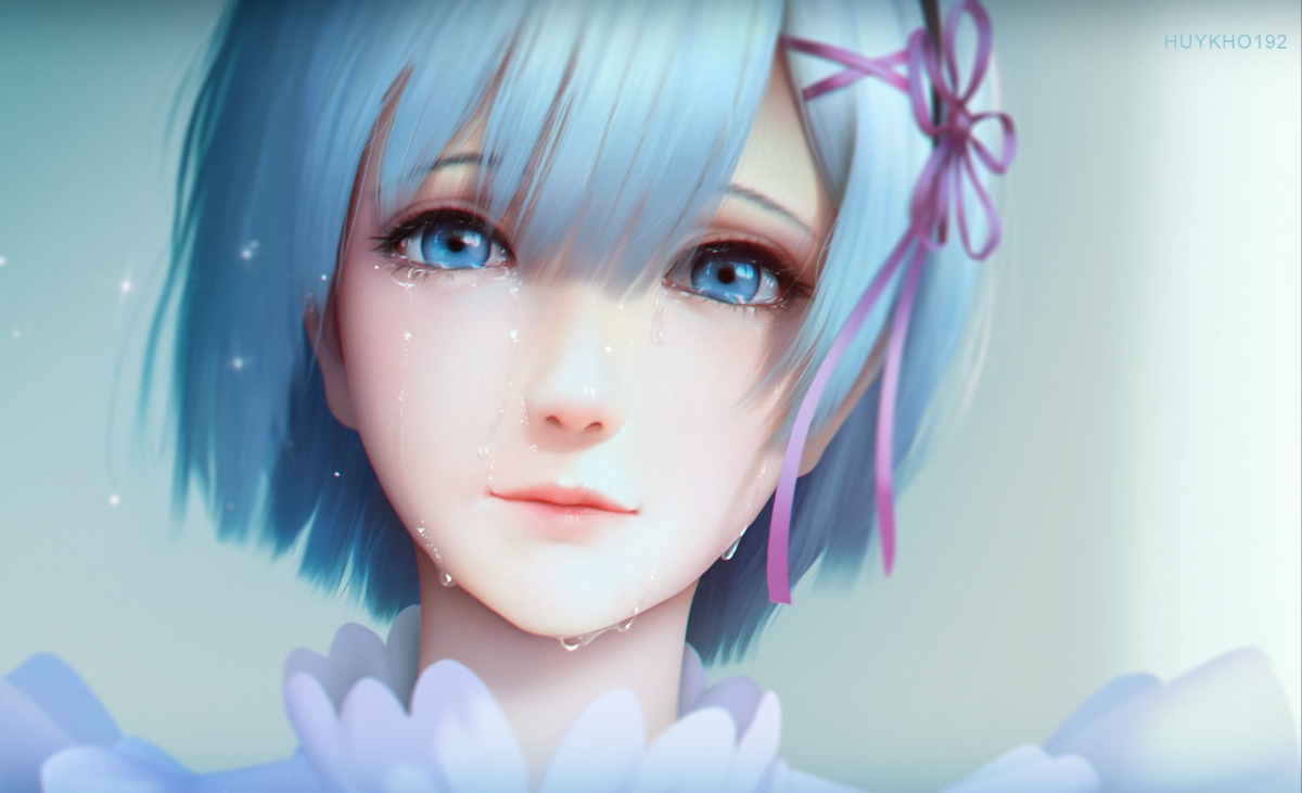 Rem Blue Hair 4k Anime Wallpaper