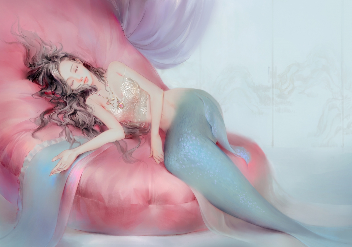 Romantic mermaid hd 4k beautiful plug