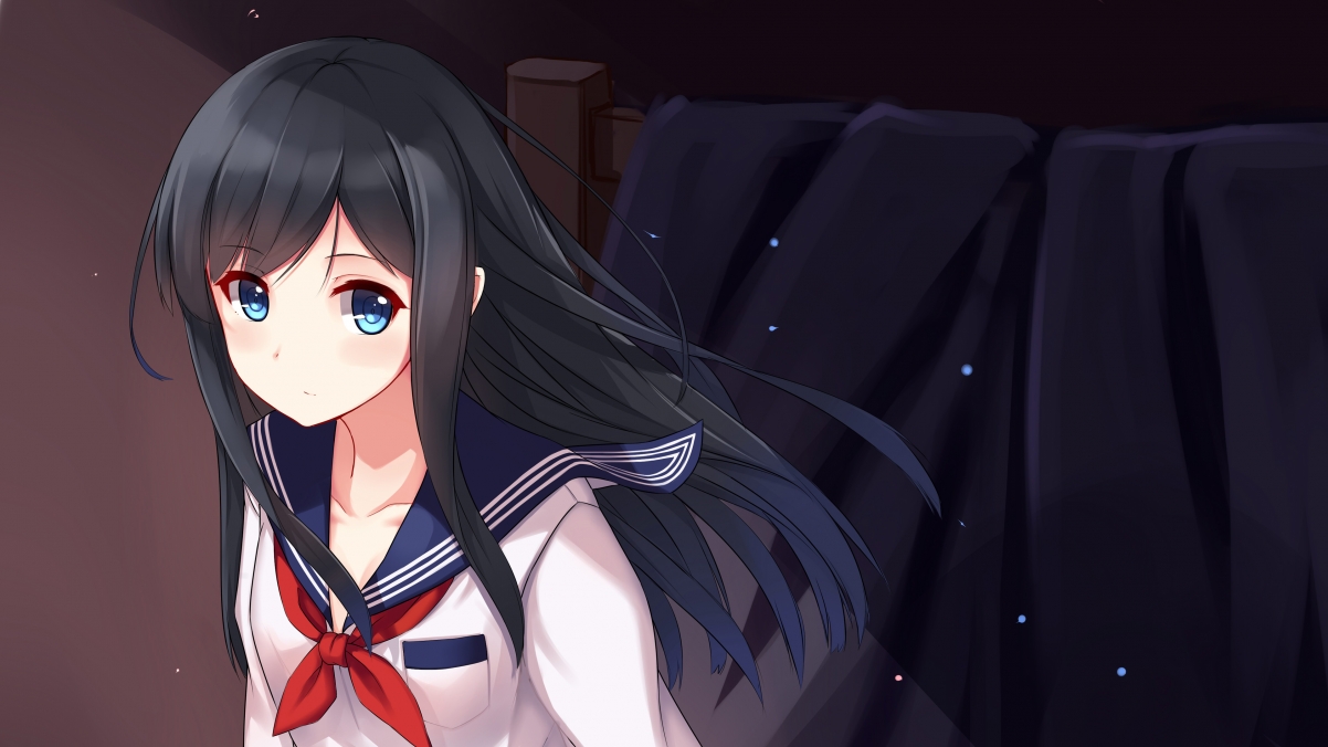 Cute battleship girl sailor suit black