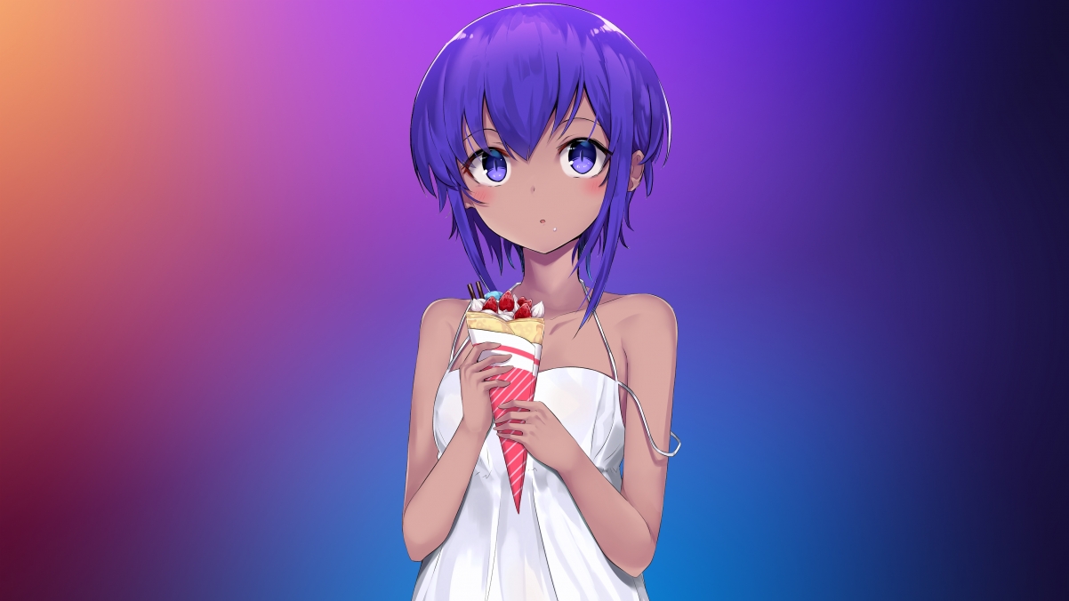 Cute girl, ice cream, Assass