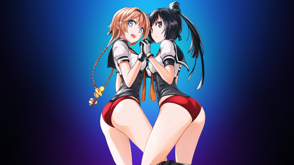 Cute Sisters 4K UHD Anime Wallpaper