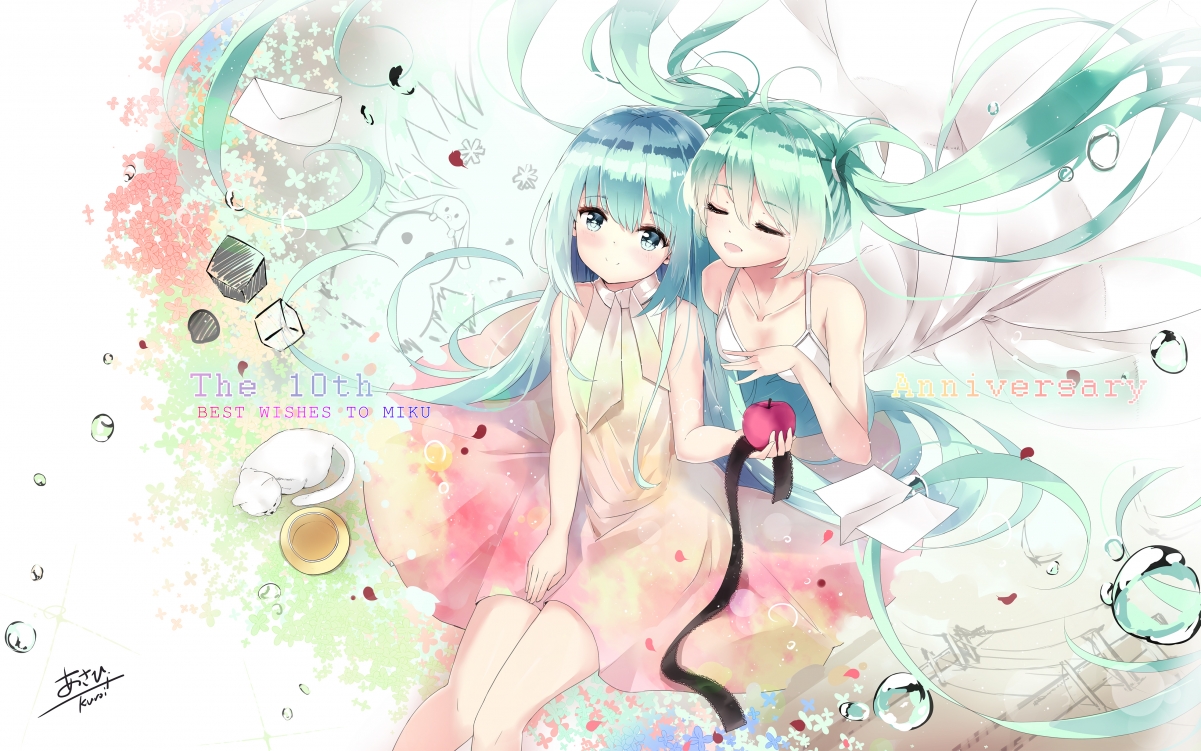 Cute Anime Soulmate Sisters 4k Wallpaper