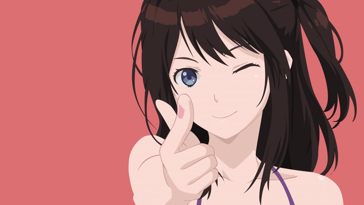 Cute Oriental Anime Girl 4K Wallpaper