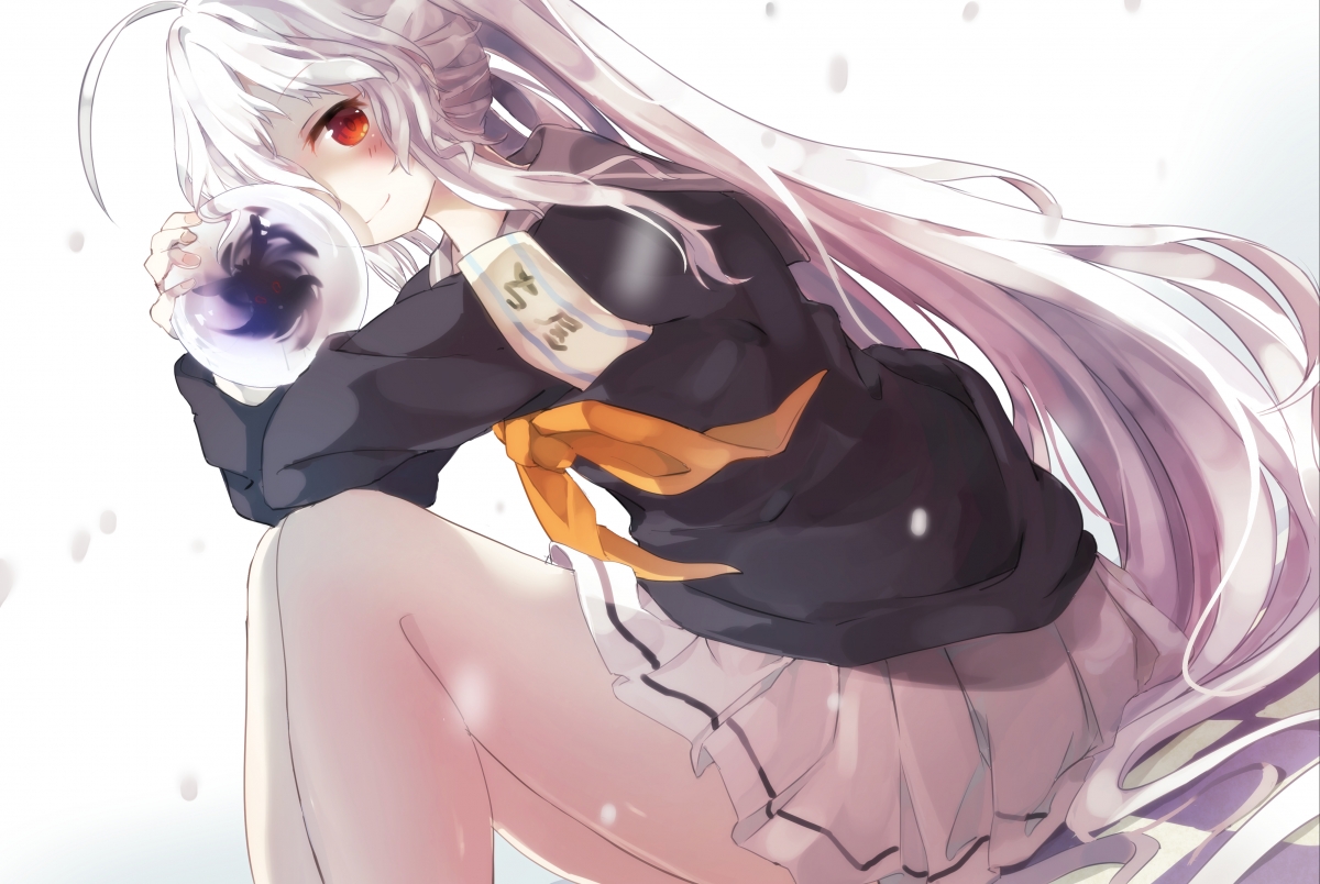 Cute girl in sailor suit of Jiu Zhan Festival