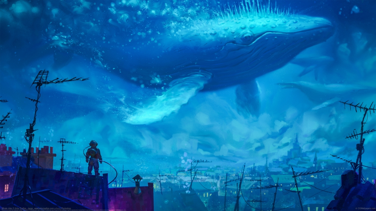 Whale Rider 4k Wallpaper by: Artu