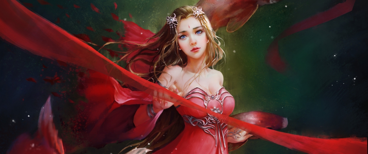 Koi Show Chinese Style 3440x144