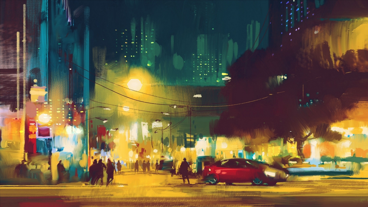 Street, urban road, pedestrians