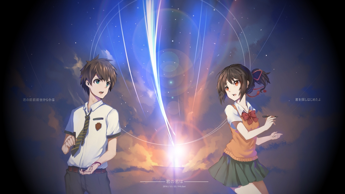 Comet your name 4k anime wallpaper
