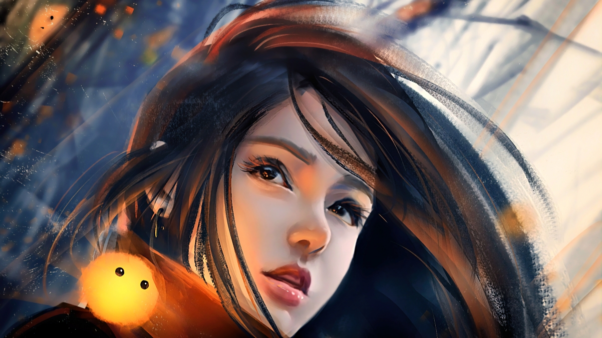 Fantasy girl elf painting 4