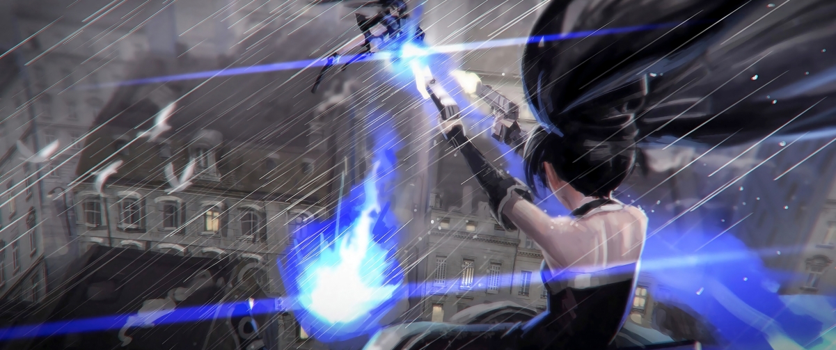 Black Rock Shooter 3440x1440 Anime Wall