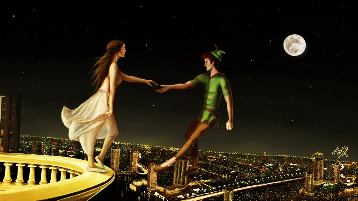 Fly with me, night, city