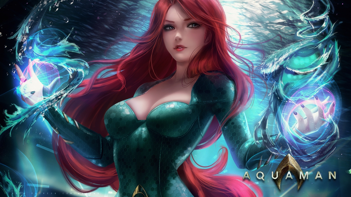Aquaman Mela Princess 4k Wallpaper 3840