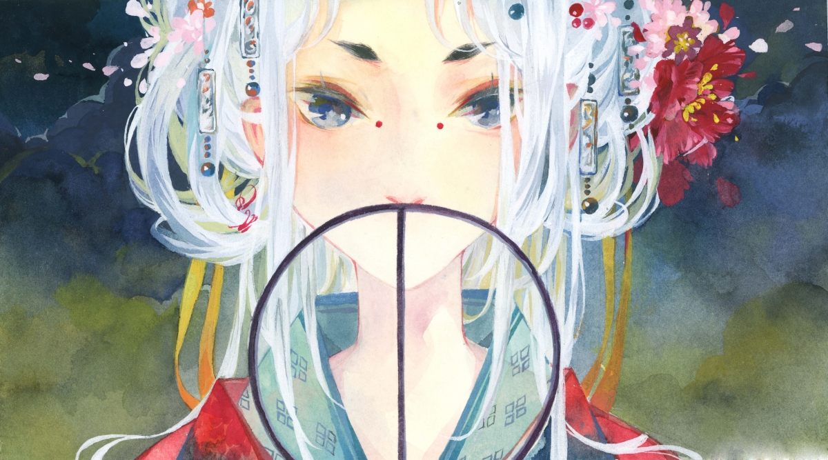 Vintage girl 9k wallpaper