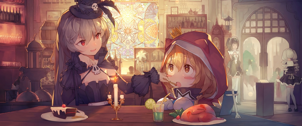 Palace girls dinner 3440x1440 moving