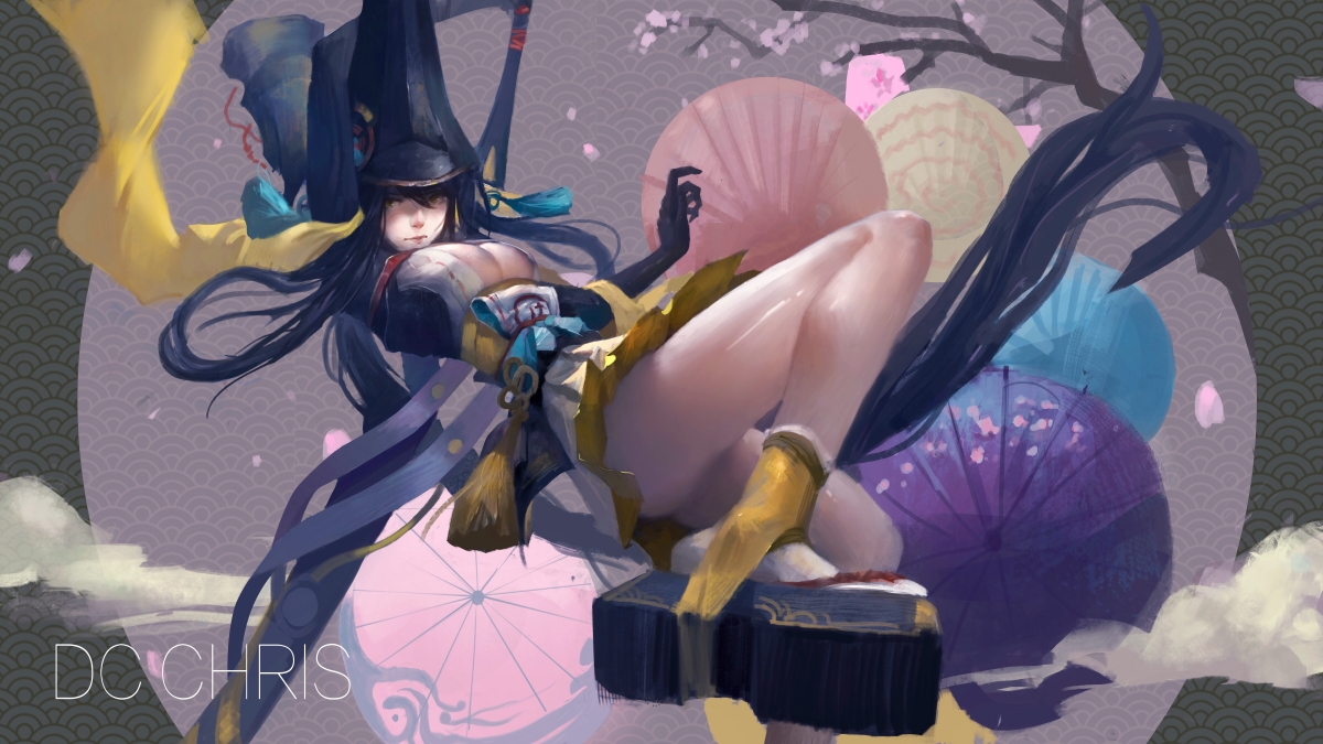 Two-dimensional anime girl beautiful 6k action