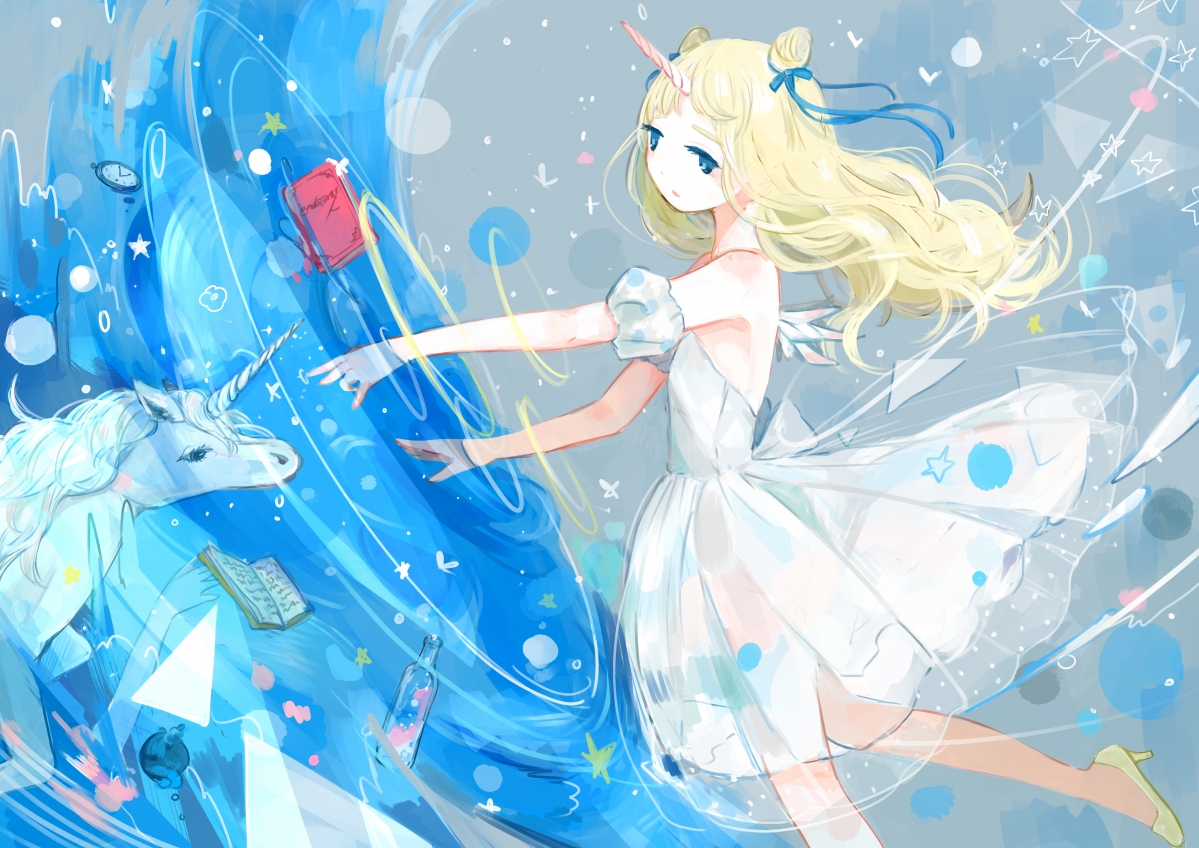 Unicorn Magical Girl Madoka 4k Action