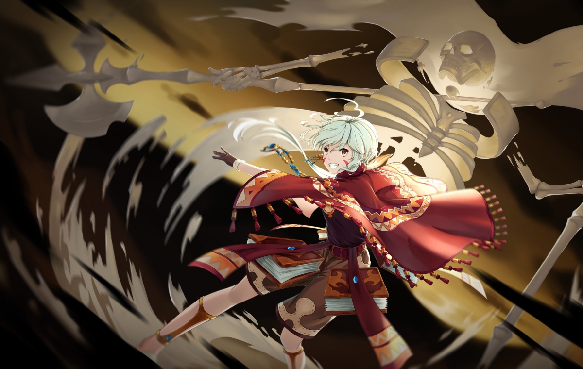 Anime Skull Girl Wallpaper