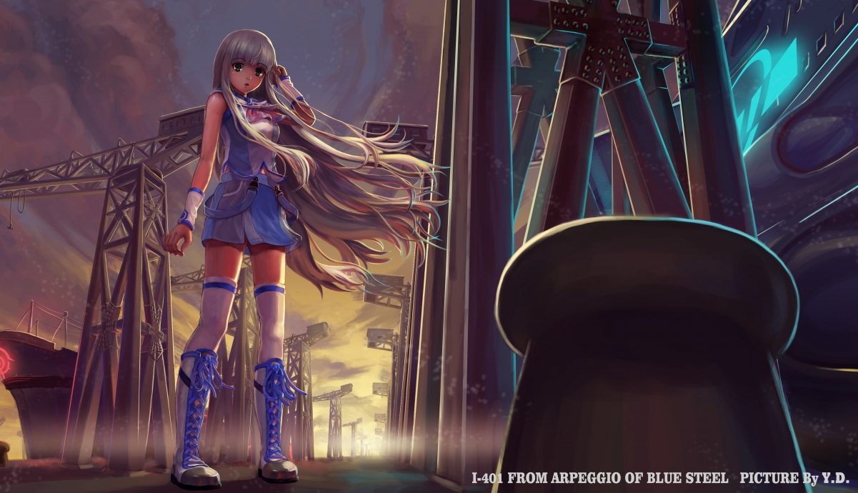 Anime Girl Angel with Long Hair 4K Anime