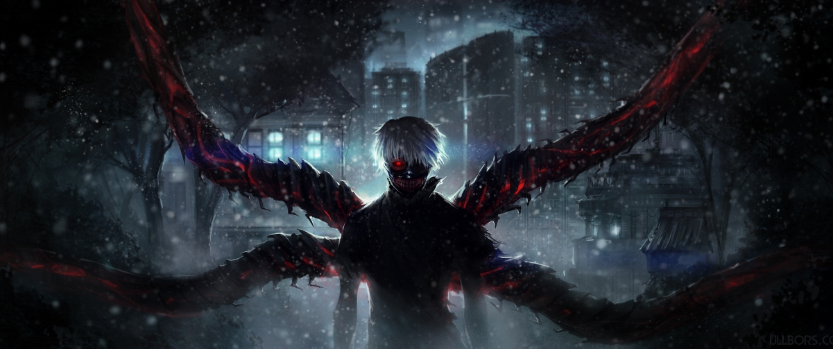 Tokyo Ghoul 4k Wallpaper 3440x1