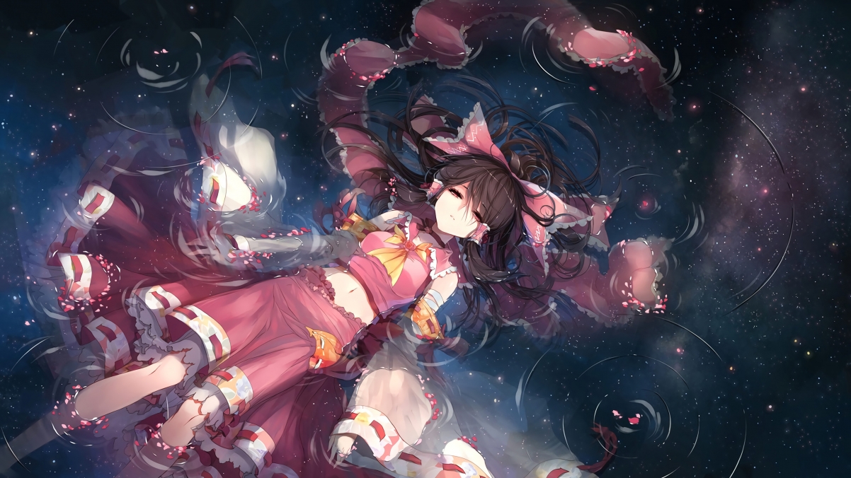 Touhou Gensokyo Reimu 4k Anime Wall