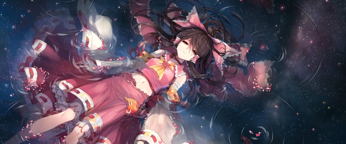 Oriental Gensokyo Reimu 3440x144