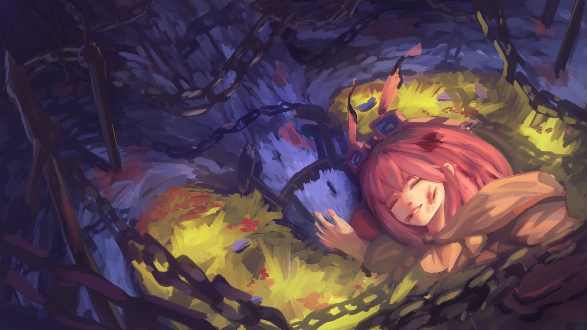 Falling down girl 4k wallpaper