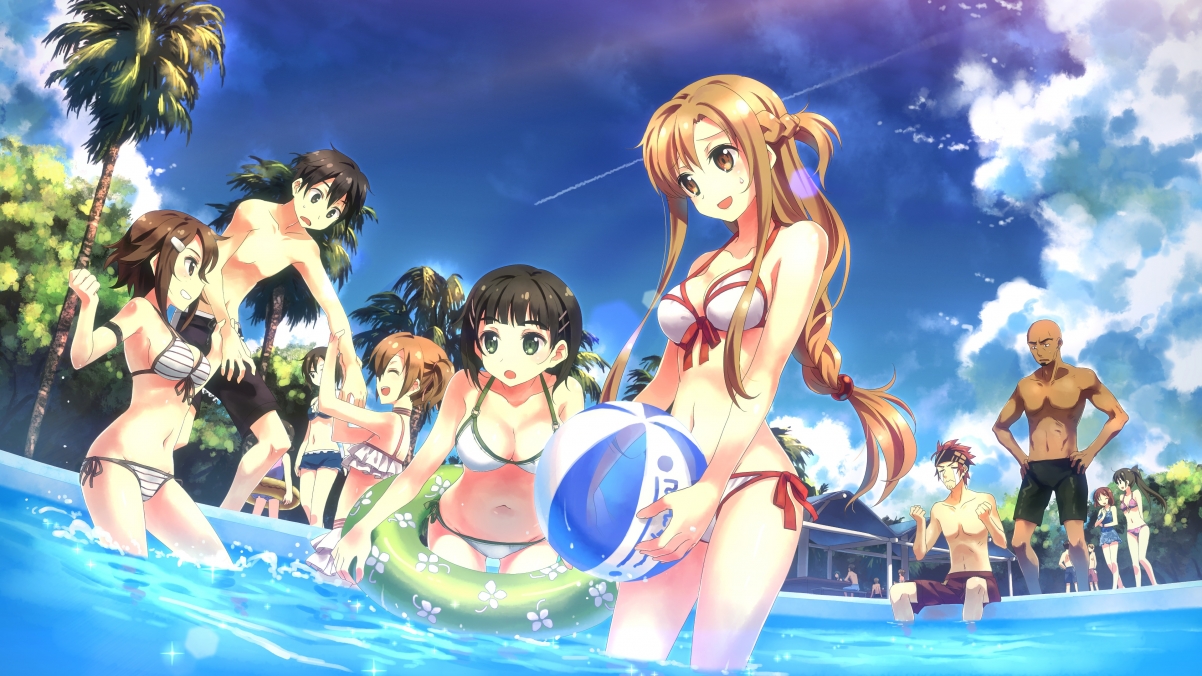 Sword Art Online 2 Beach Beautiful Girl 4k Wall
