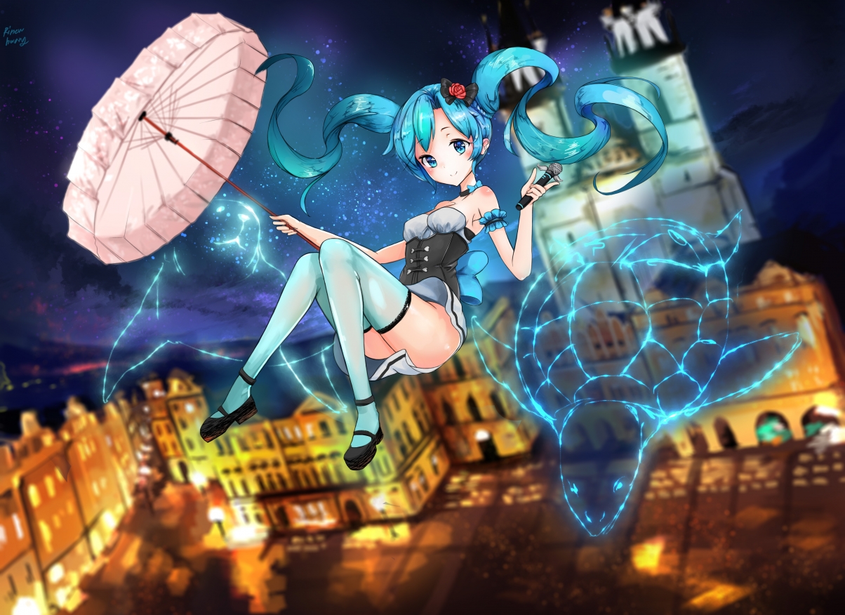Hatsune Miku 7K Anime Wallpaper