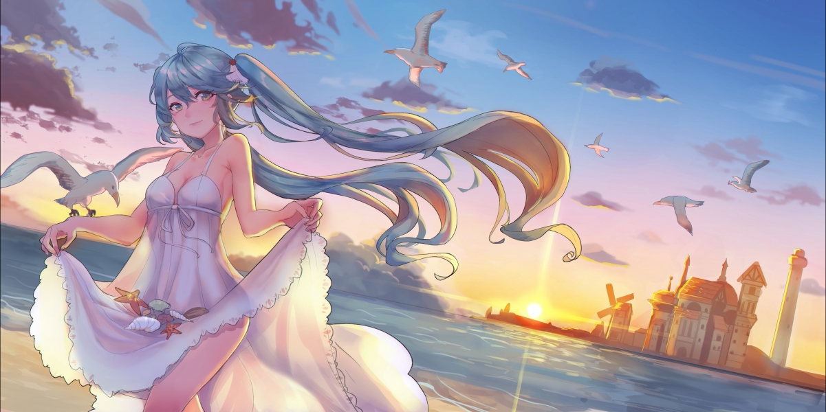 Hatsune Miku, beautiful girl, girl