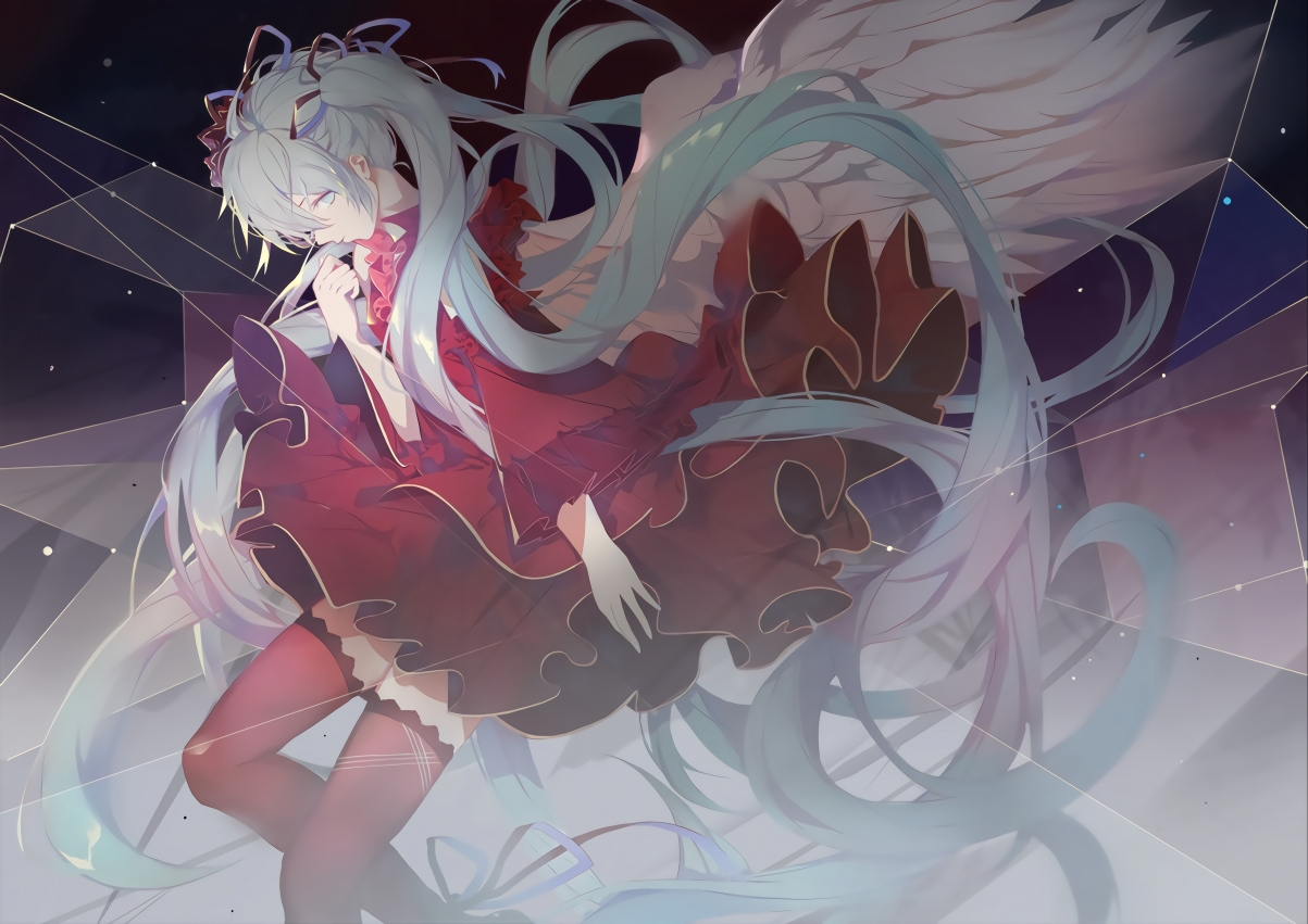 Hatsune Miku Red Skirt 4k Action