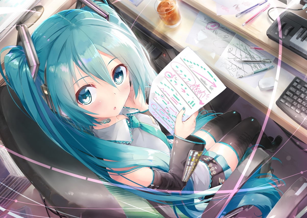 Hatsune Miku Big Eyes Hatsune 5k
