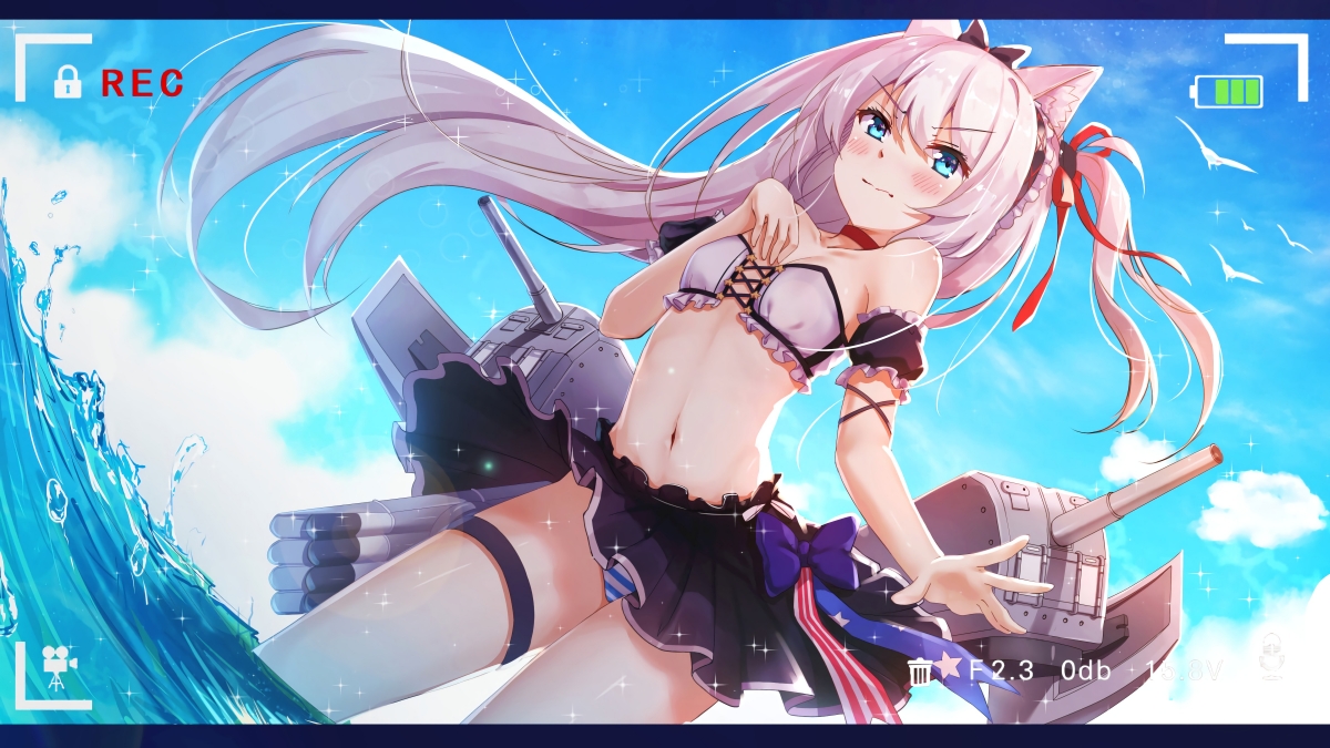 Bikini Anime Beautiful Girl Camera