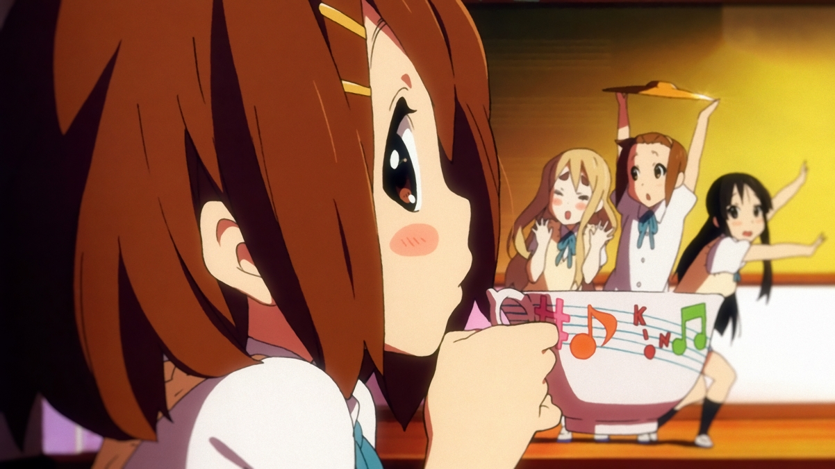 K-ON light tone girl, tea, music, club
