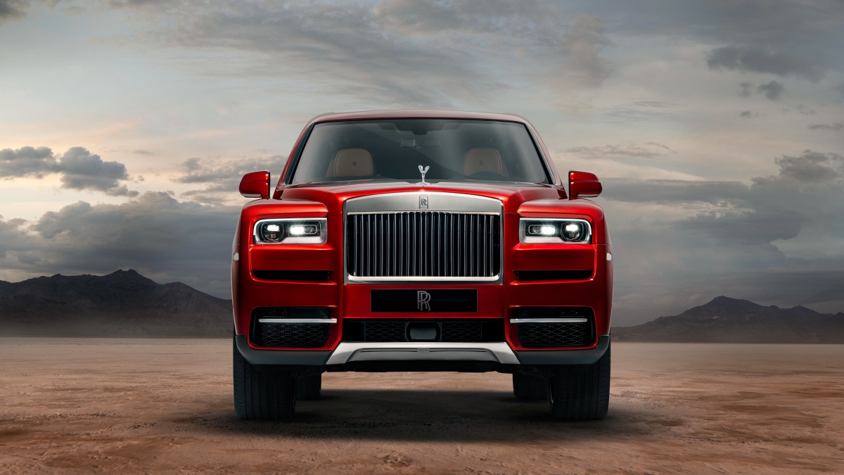 Red Rolls Royce Cullinan
