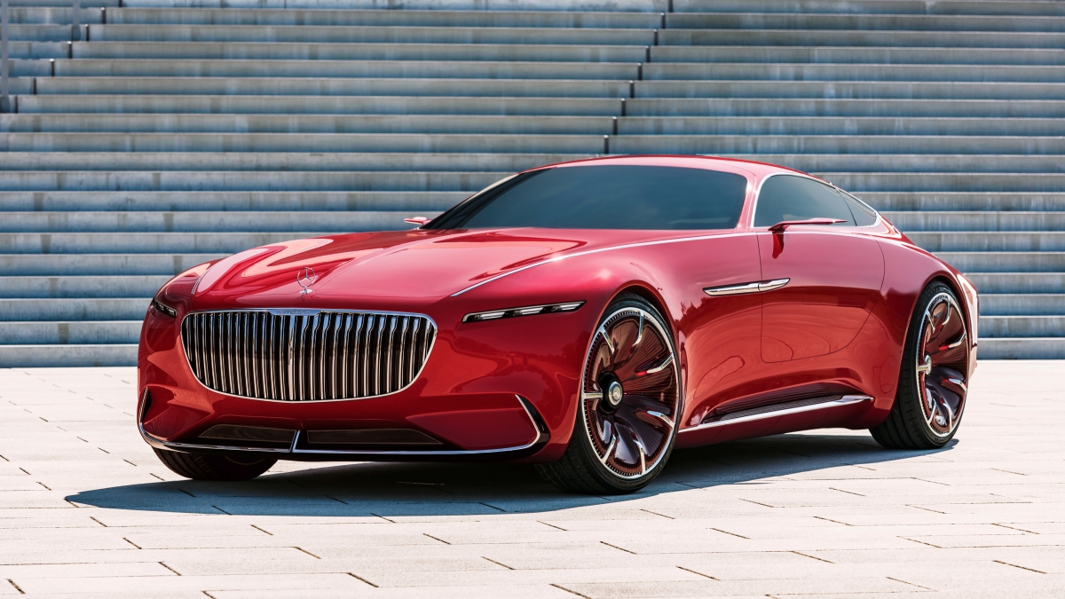 Red Mercedes Car 4K Wallpaper
