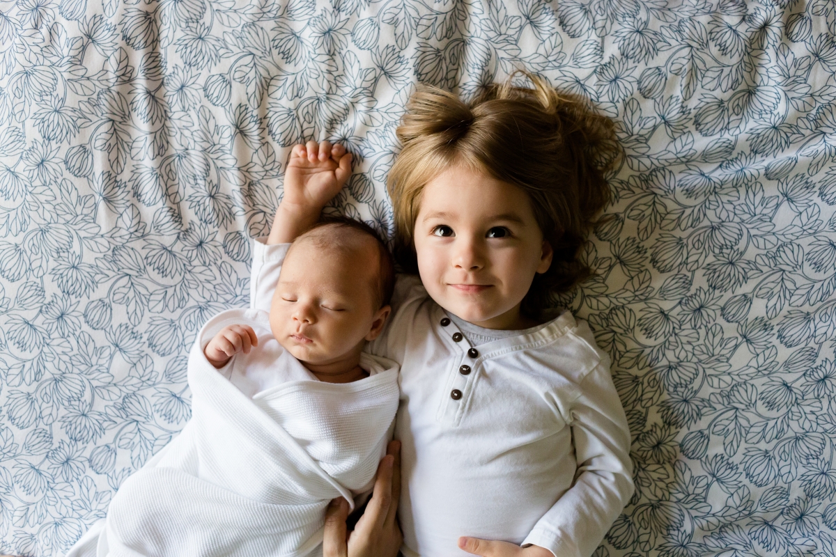 Sister and brother in front of close-up 4k HD