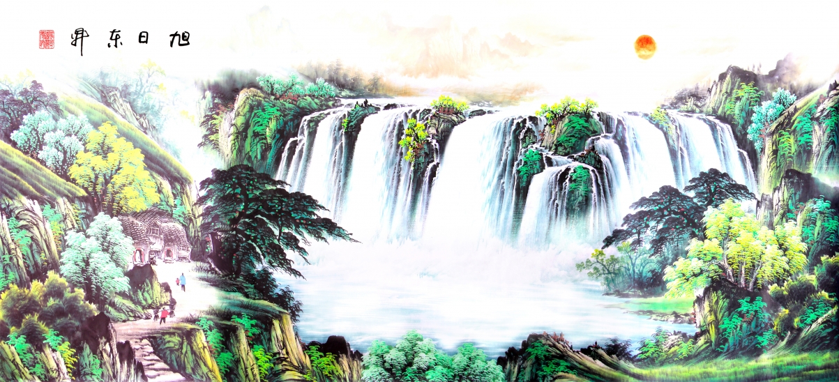 Rising Sun Dongsheng Oil Painting HD Picture