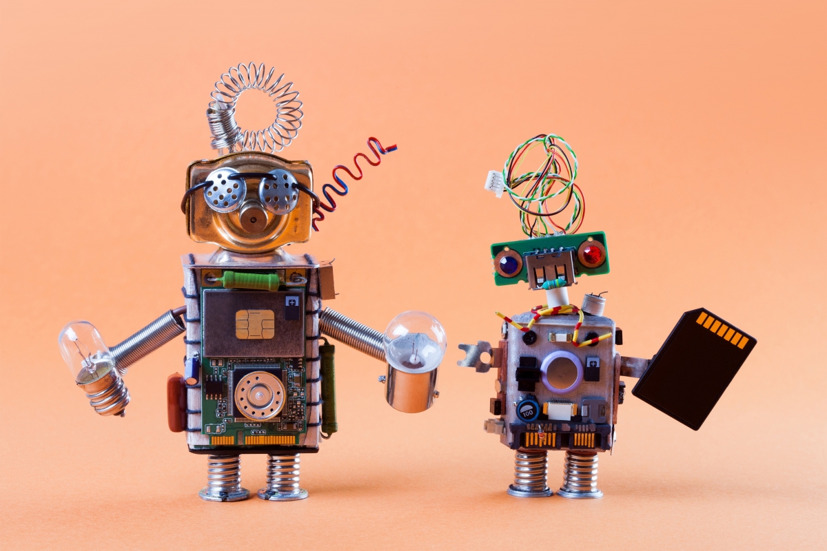 Chip board robot bulb handling
