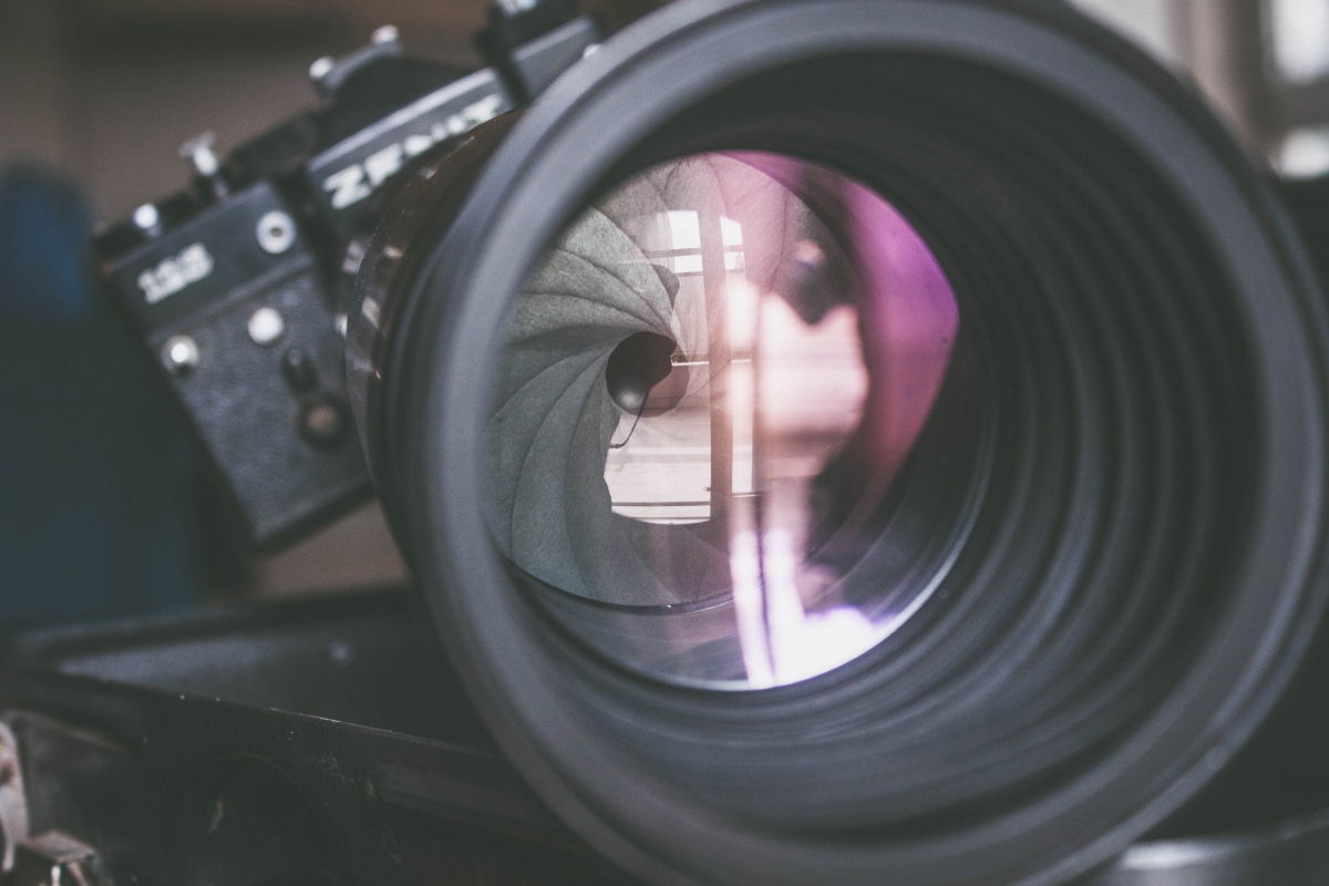 Camera lens 4k picture